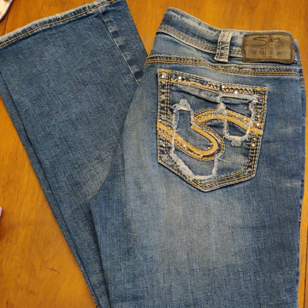 Silver jeans, Suki stretch, 12